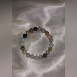 Amazonite handcrafted stone beaded bracelet